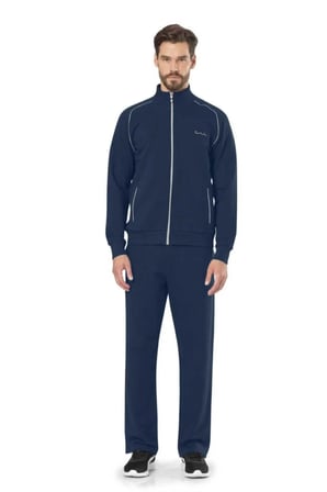 2 İplik Fermuarlı Yaka Düz Paça Pamuklu Eşofman Takımı Q7.U.0O.K5.K.A5.P.C