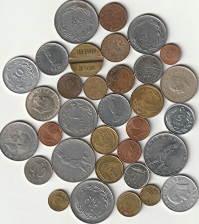 Escoines Koleksiyon 368605bdf191bb Yerli/Yabancı Koleksiyon Başlangıç seti 33Adet Eski Madeni/Jeton