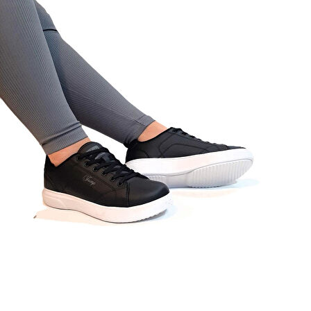 Jump 31178 Siyah-Beyaz Memory Sistem Hafif Rahat Spor Ayakkabı