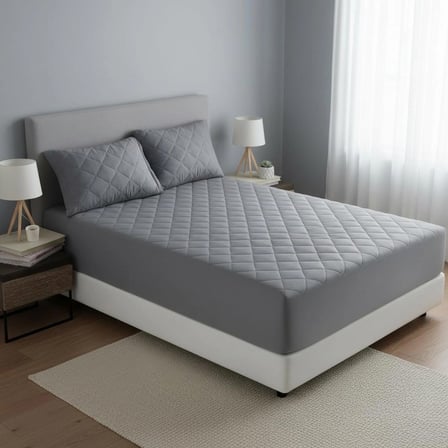 Sıvı Geçirmez Yatak Koruyucu Alez - Micro Kapitone Fitted Full Kenar Lastikli - Sessiz ve Nefes Alan