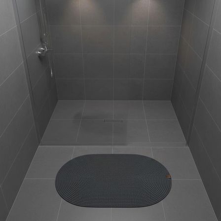  Doğal Jüt Banyo Paspası - 60X100 Cm Oval Yıkanabilir Paspas