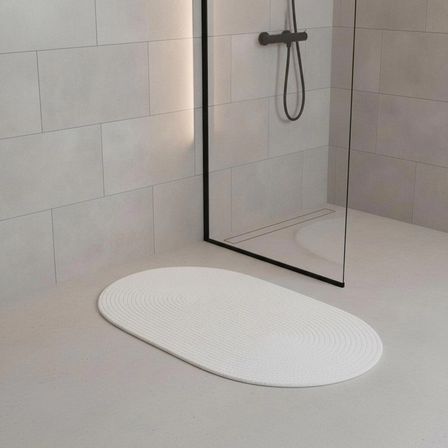  Doğal Jüt Banyo Paspası - 60X100 Cm Oval Yıkanabilir Paspas