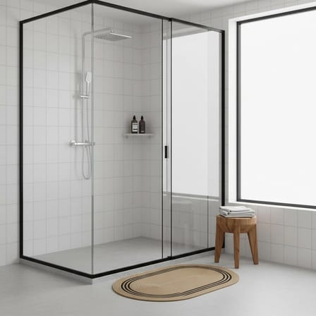 Çizgili Jüt Paspas - 60X100 Cm Yıkanabilir Banyo & Balkon Paspası