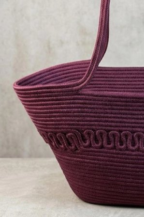 Premium Desenli Hasır Dokulu Kadın Plaj Çantası - El Örgüsü Stil Tatil ve Şehir Çantası