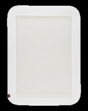 Jüt Peluş Kaymaz Taban Yıkanabilir Banyo Mutfak Kapı Önü Paspası 40x60 cm-Beyaz