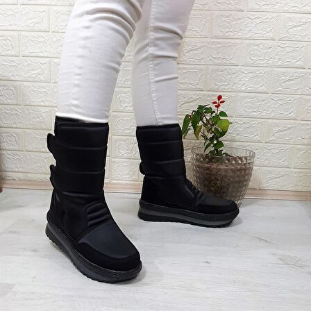 Twingo 815 Siyah Renk İçi Kürklü Yandan Cırtlıı Kadın Bot