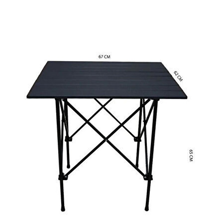 Gray Wolf Alüminyum Deluxe Katlanır Kamp Masası (Taşıma Çantalı) ALM102