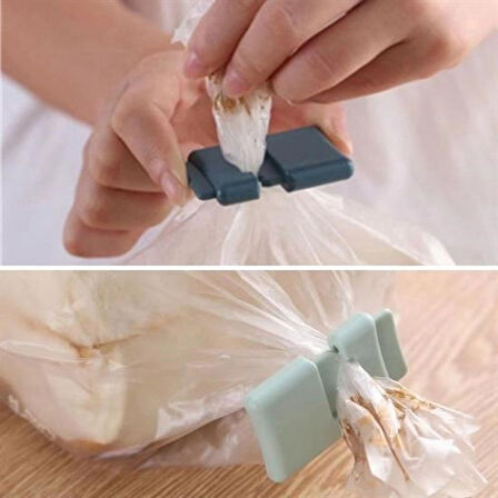 caselka®  6lı Hava Sızdırmaz Poşet Torba Ambalaj  Ve Paket Kıstırmalı Kapatma Klipsi