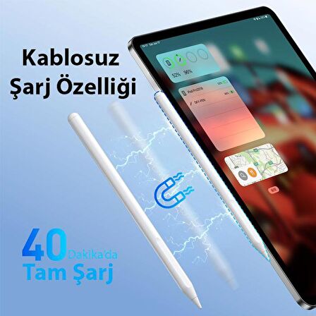 Coofbe Kablosuz Şarjl Avuç İçi Reddetme iPad Stylus Kalem iPad Tablet Dokunmatik Kalem Kapasitif Kalem