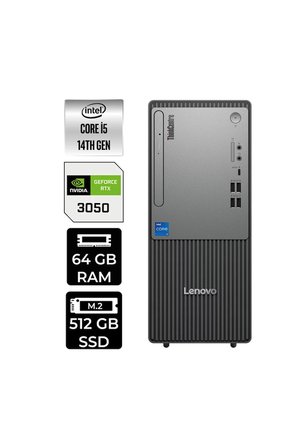 ThinkCentre Neo 50T G5 i5 14400 64GB 512GB SSD RTX3050/6GB W11H Masaüstü Bilgisayar