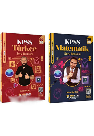 2026 KPSS Türkçe + Matematik Atölye Soru Bankası 2 li Set Yediiklim Yayınları Paragraf Hediye
