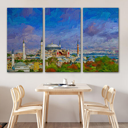 Ayasofya Camii Yağlıboya Görünüm Kanvas Duvar Tablosu-3690