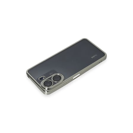 Xiaomi Redmi 13C Kılıf Razer Lensli Silikon - Gümüş