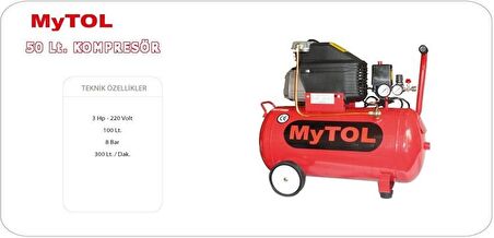 Mytol 50 Lt.  Kompresör 2.0 hp