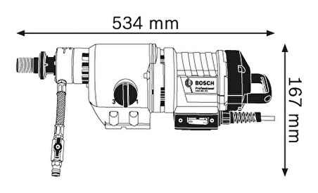 Bosch GDB 350 WE Karot Makinası