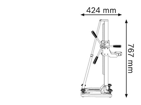 Bosch GCR 180 Karot Makinası Sehpası