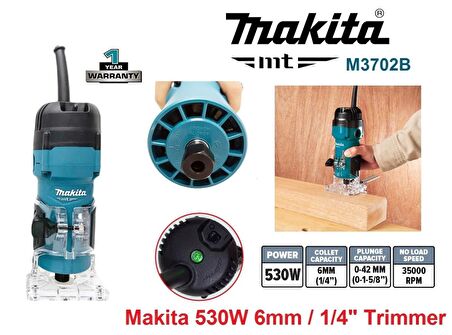 Makita M3702B Dik Freze Makinesi