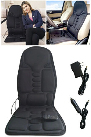 Çakmaklık Girişli Tüm Araç Koltuklarına Uyumlu Vücut Masaj Minderi Titreşimli Masaj Aleti