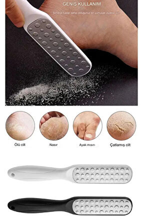 Sert Yumuşak Çift Taraflı Ayak Topuk Bakım Aleti Ölü Deri Topuk Törpüsü Xl70