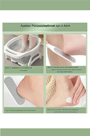 Sert Yumuşak Çift Taraflı Ayak Topuk Bakım Aleti Ölü Deri Topuk Törpüsü Xl70