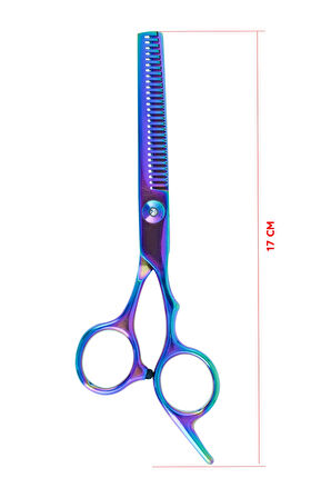 Profesyonel Kuaför Berber Ara Makası 6.5 İnç Saç Kesim Makası Rainbow Hair Style XLQ501B