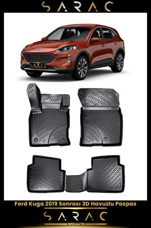 Ford Kuga 2023 Model Araca Özel 3d Havuzlu Paspas