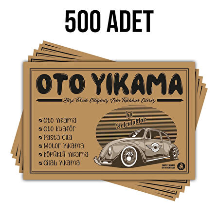 Baskılı 32X45 cm 100 gr 500 Adet Kraft Oto Paspas Kağıdı