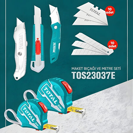 TOTAL Metre ve Maket Bıçağı Seti TOS23037E