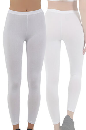 Kadın Kısa Paça Günlük Tayt – Siyah, Beyaz, Gri | S-M, L-XL