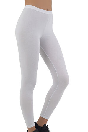 Kadın Kısa Paça Günlük Tayt – Siyah, Beyaz, Gri | S-M, L-XL