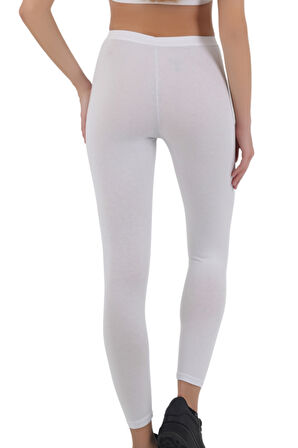 Kadın Kısa Paça Günlük Tayt – Siyah, Beyaz, Gri | S-M, L-XL