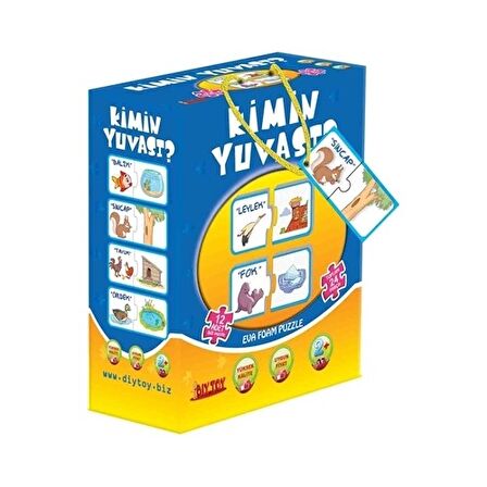 Kimin Yuvası Puzzle Neler Yerler 58 Parça 