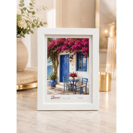 Beyaz Kişiye Özel 15x21 cm Fotoğraflı Dekoratif Çerçeve