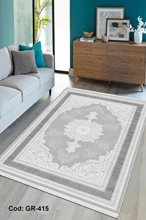 Pamuk Dokuma Taban Kaymaz Yıkanabilir Klasik Desenli  Salon Halısı Mutfak Halısı Koridor Halısı