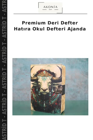 Premium Deri Defter Hatıra Okul Defteri Ajanda