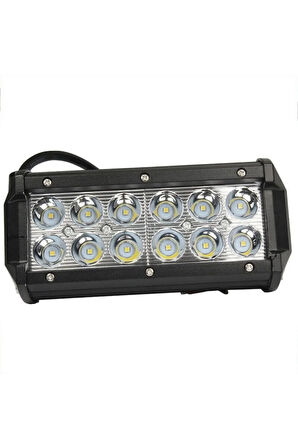 YENİLZD 12 Ledli 36w Metal Kasalı Off Road Gündüz Sis Faraı Lambası 12-24V