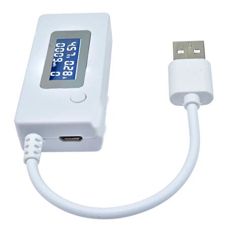 DC 3-7V USB Voltmetre Ampermetre Göstergeli Mobile Şarj Kapasite Test Edici