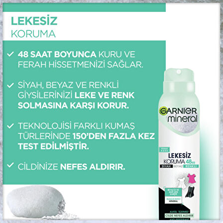 Garnier Mineral Lekesiz Koruma Sprey Deodorant 150 ml