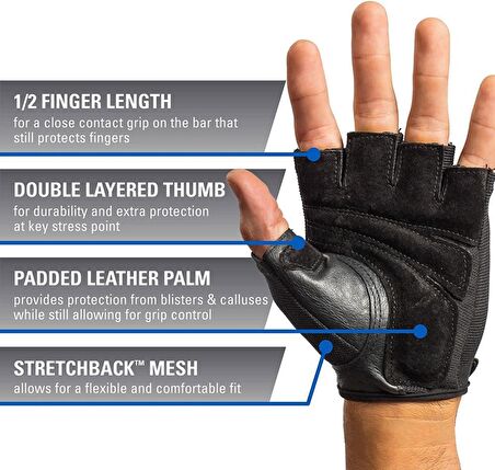 Harbinger 3601 Mens Power Ağırlık Eldiveni