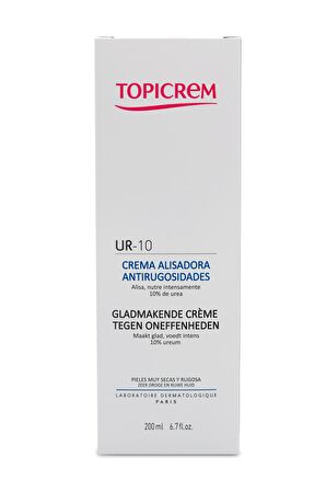 Topicrem Ur-10 Anti Roughness Smoothing Cream Besleyici Parabensiz Kuru Cilt için  Vücut Kremi 200 ml 