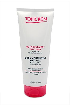 Topicrem Ultra Moisturizing Nemlendirici Parabensiz Kuru Cilt için  Vücut Sütü 200 ml 