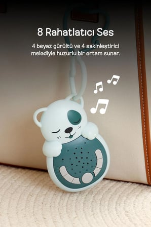 Cloud-B Ağlama Sensörlü Taşınabilir Köpek Uyku Arkadaşı 13x8,6x4 cm