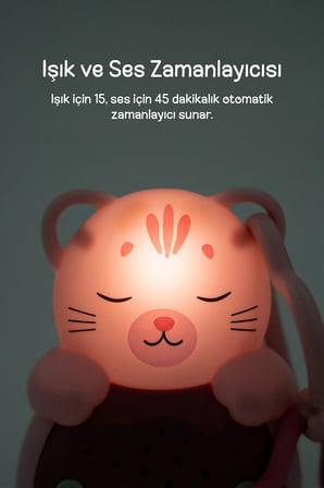 Cloud-B Ağlama Sensörlü Taşınabilir Kedi Uyku Arkadaşı 13x8,6x4 cm