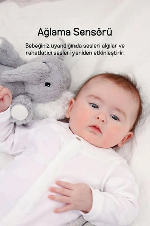 Cloud-B Melodili Peluş Fil Uyku Arkadaşı 15x17x21,5cm