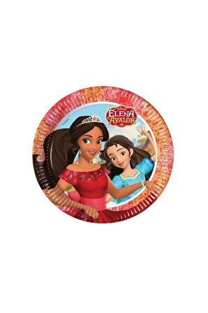 Prenses Elena Karton Tabak 8'li 23 Cm. 