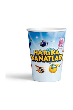 Harika Kanatlar Karton Bardak 8'li(8 oz)