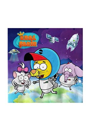 Kral Şakir Uzayda Kağıt Peçete 33x33 16'lı