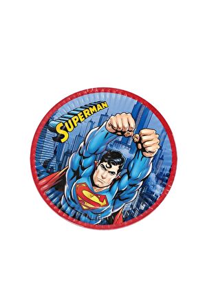 Superman Karton Tabak 23 Cm. 8'Li