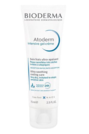 Bioderma Atoderm Intensive Gel Creme Kuru Ciltler İçin Su Bazlı Yağsız Nemlendirici Yüz Bakım Kremi 75 ml