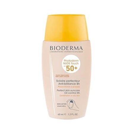 Bioderma Photoderm Nude 50+ Faktör Karma-Yağlı Ciltler İçin Renkli Güneş Koruyucu Krem 40 ml